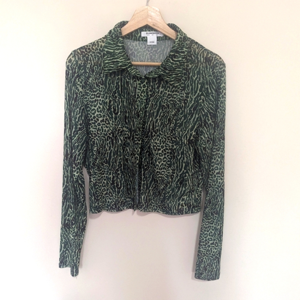 Sheer leopard crop